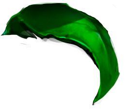 A part of the animated logo, the name is leaf_4/leaf_4_right